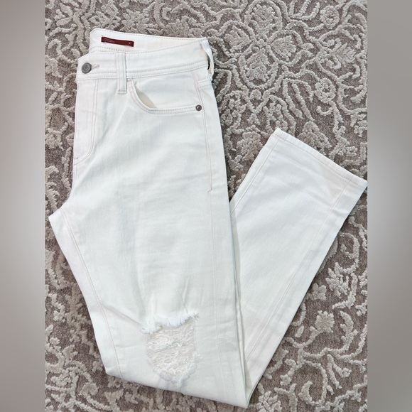 Anthropologie | Pilcro Mid-Rise Distressed Boyfriend Dye Wash Jeans - Picture 3 of 16